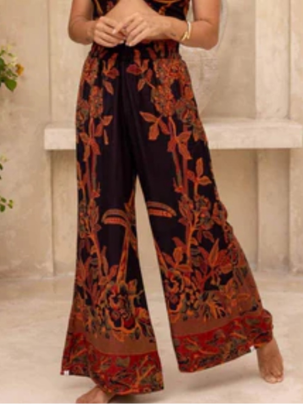 Brahmaki Pants ECOVERO PANTS September Sky Reversible wide leg